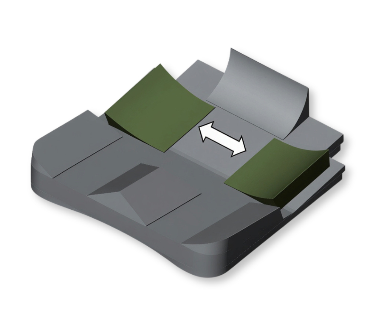 Regolazione appoggi trocanterici per ipercarico ischii