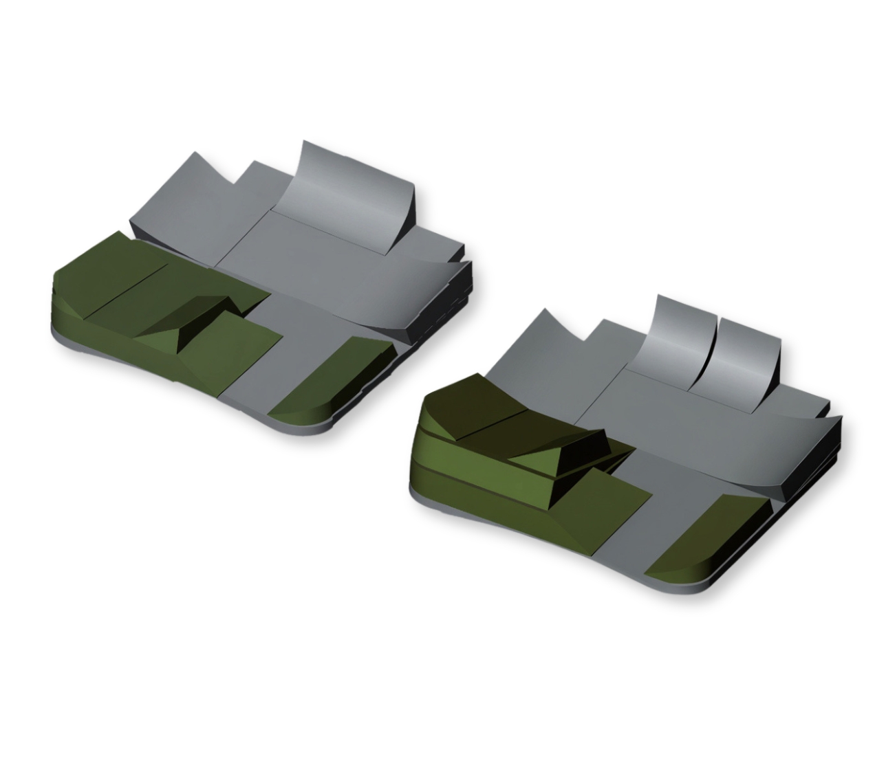 Arto plegico/moncone differente appoggio