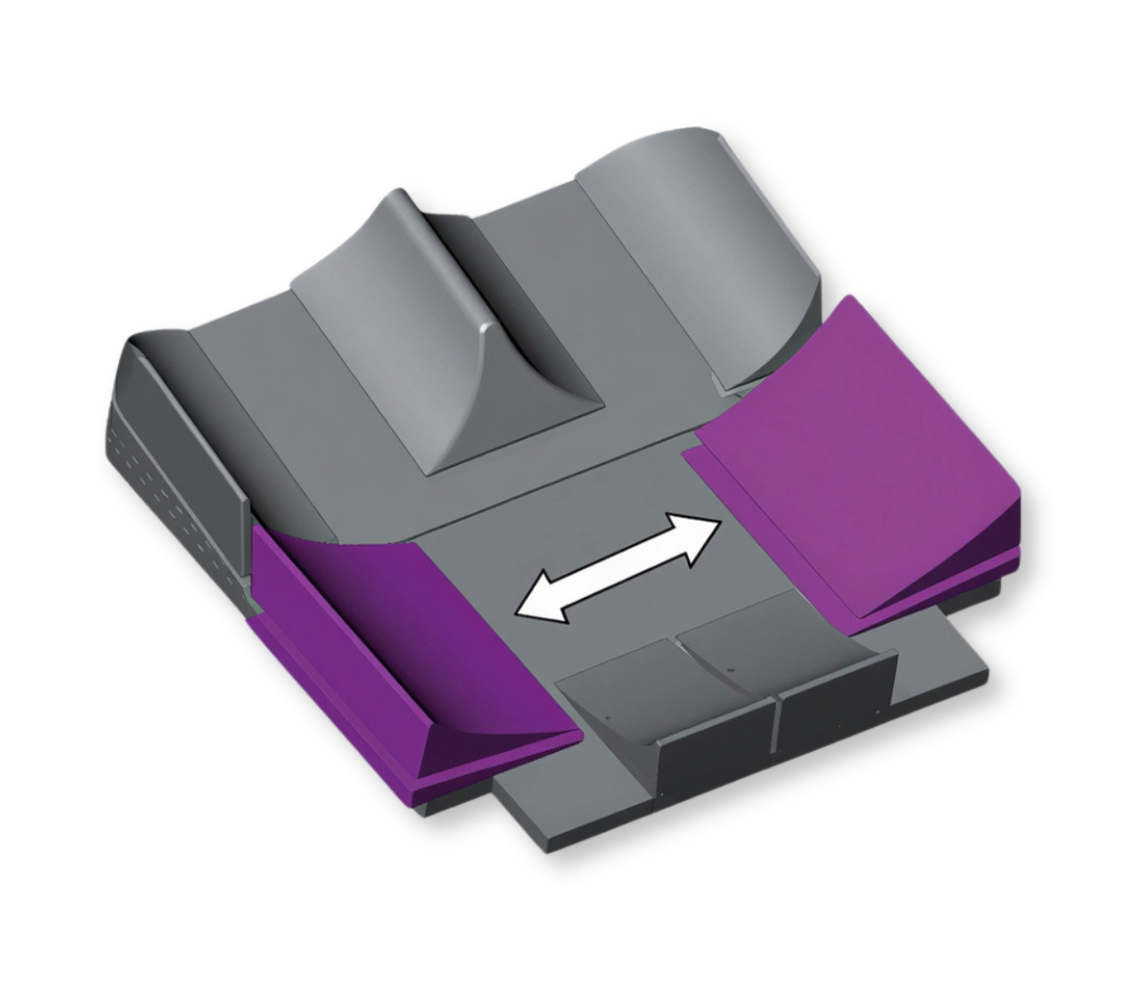 Regolazione appoggi trocanterici per ipercarico ischii