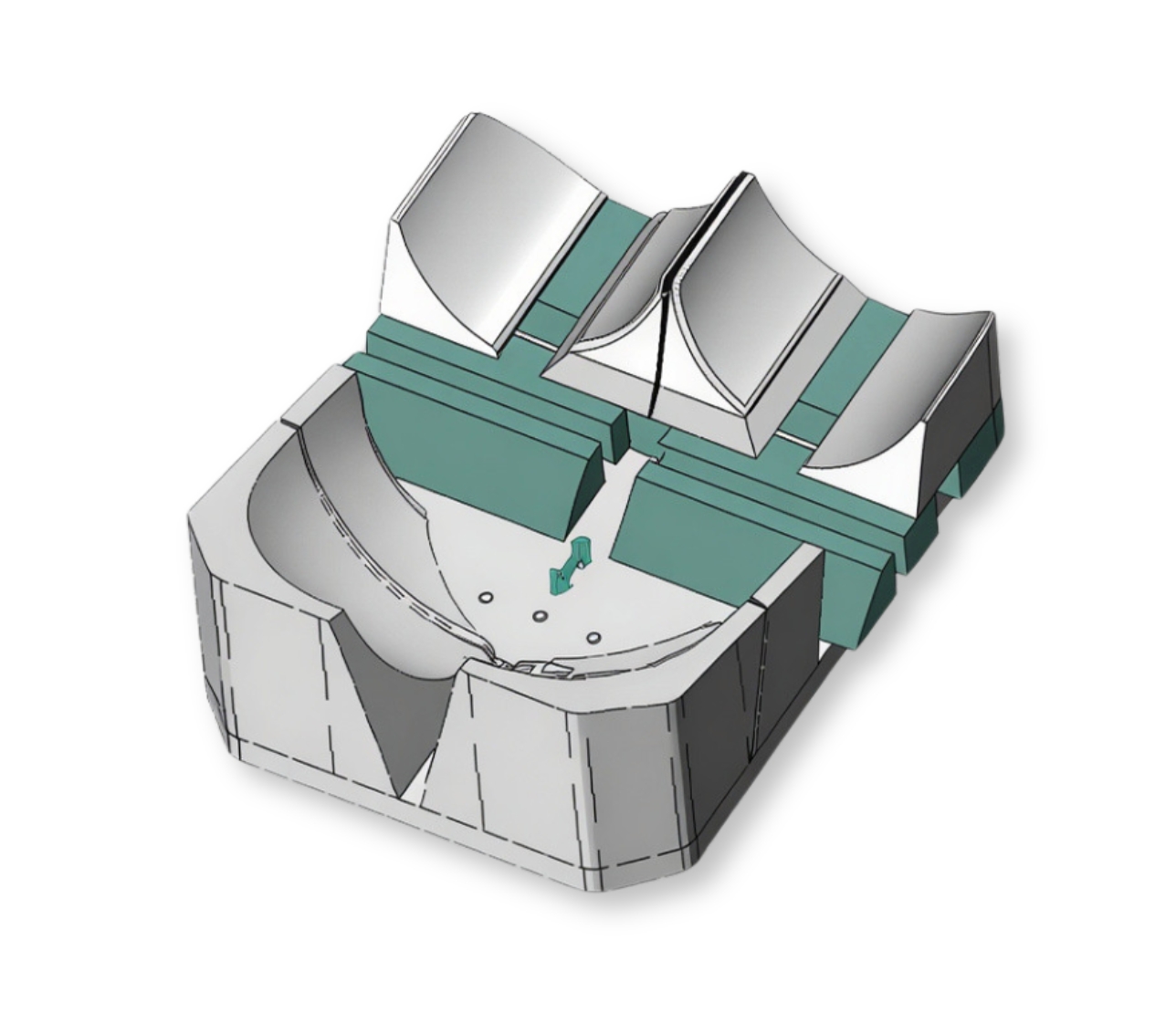 Antiscivolamento bacino
