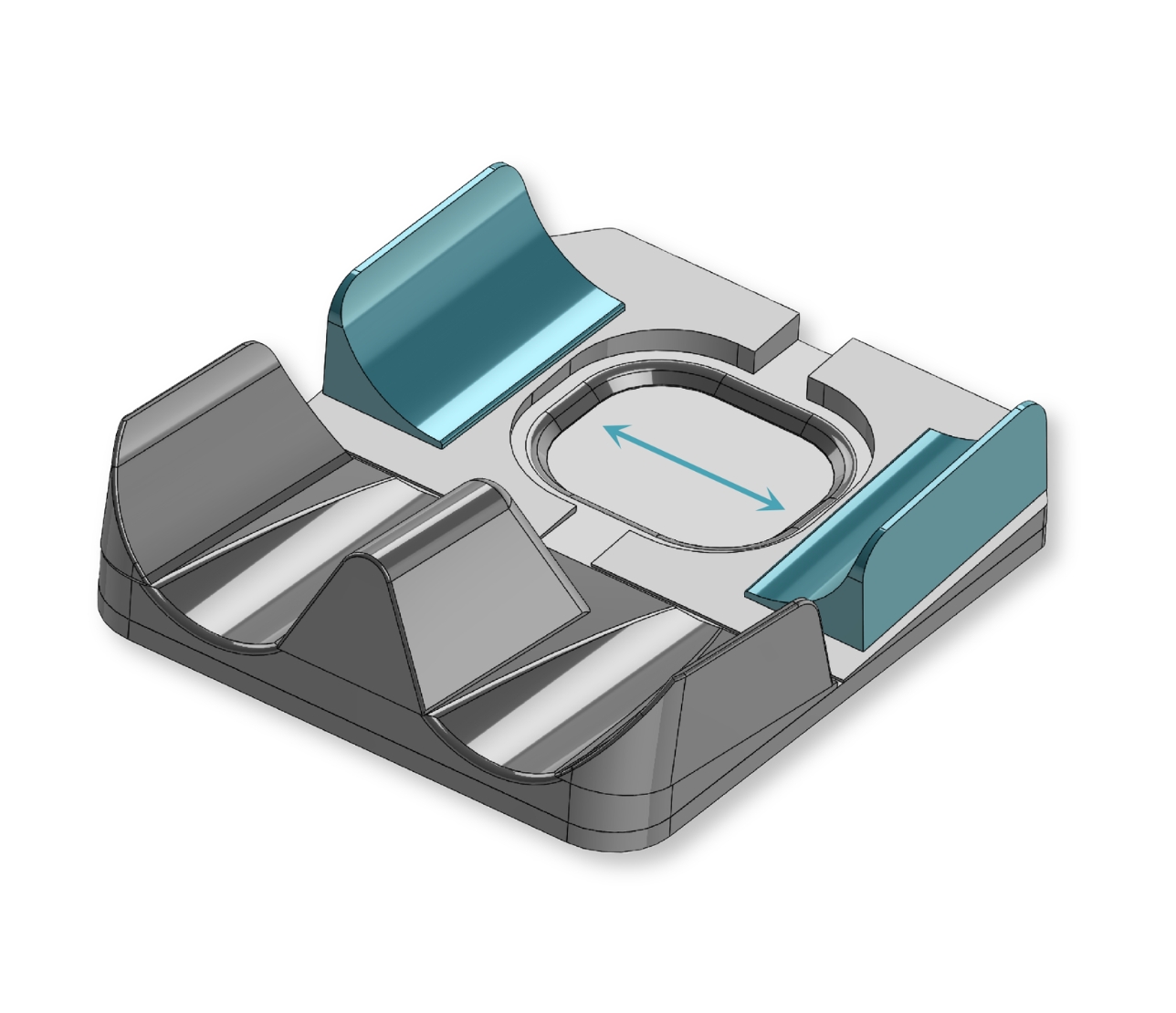 Regolazione appoggi trocanterici per ipercarico ischii