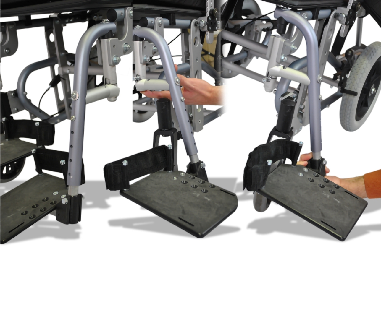 Angolo ginocchio ribaltabile ed estraibile (adulto)